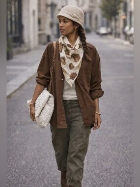 Cozy Cream Wool Knit Hat with Bow